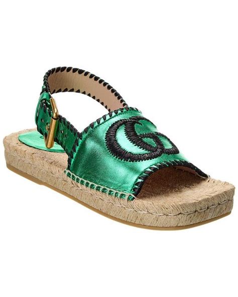 gucci green espadrilles